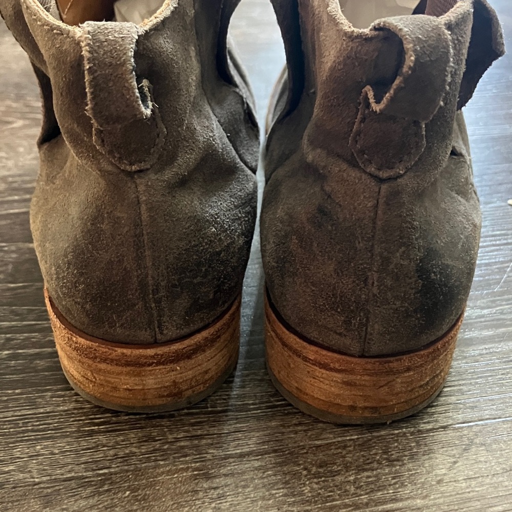 Kork Ease Distressed Leather Ankle Boots - Picture 4 of 6